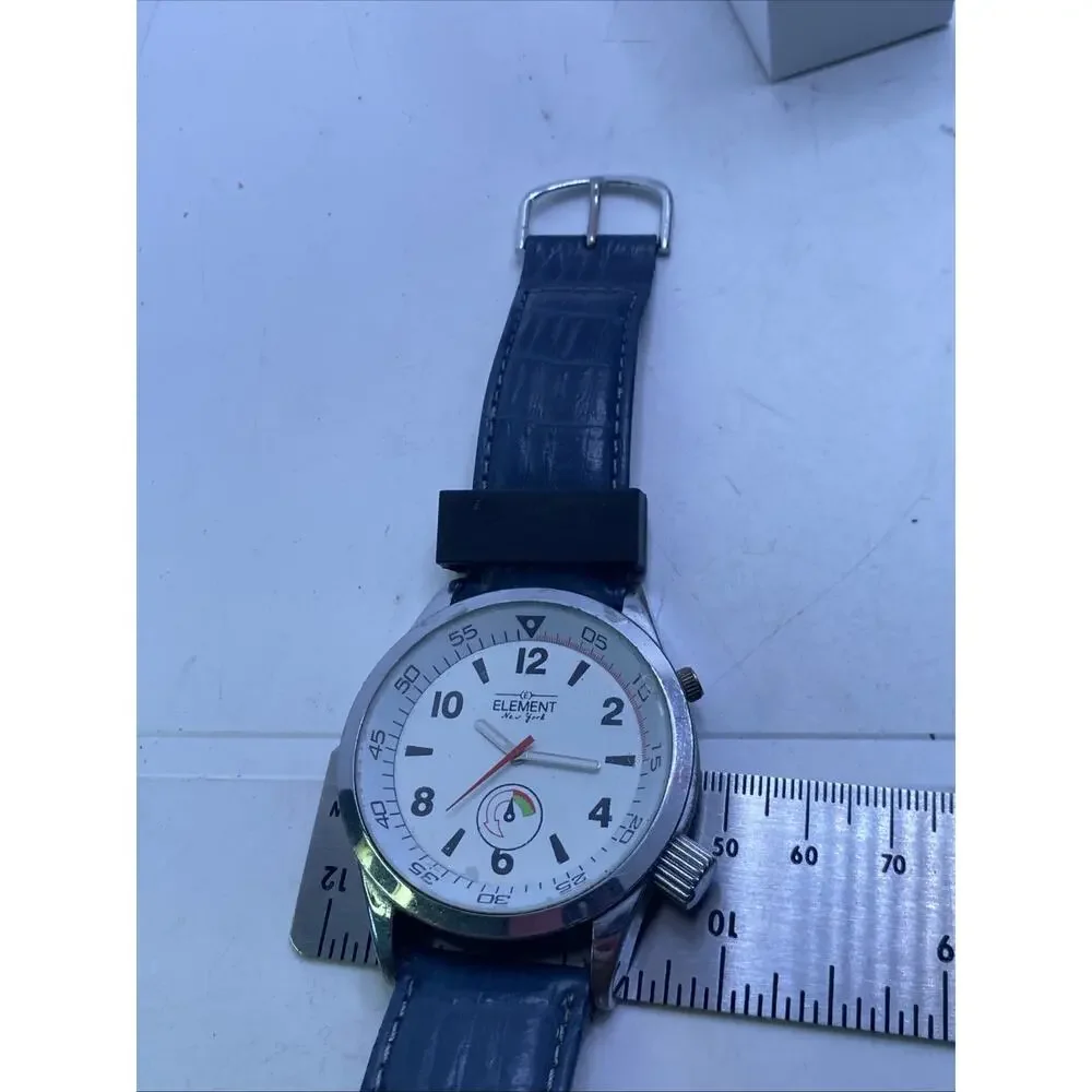 Element New York Mens Watch Works New Battery